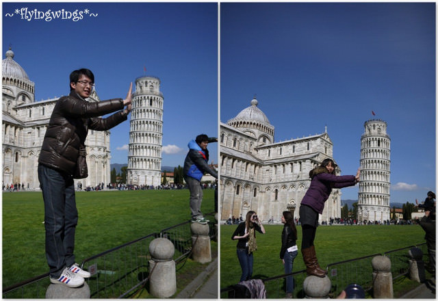 ❤HonEyMOon❤Day 3 推倒它吧!『比薩斜塔Piazza』2012。04。09
