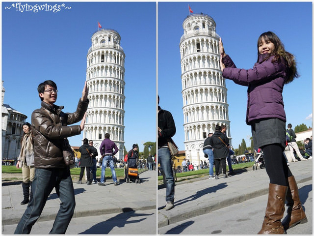 ❤HonEyMOon❤Day 3 推倒它吧!『比薩斜塔Piazza』2012。04。09
