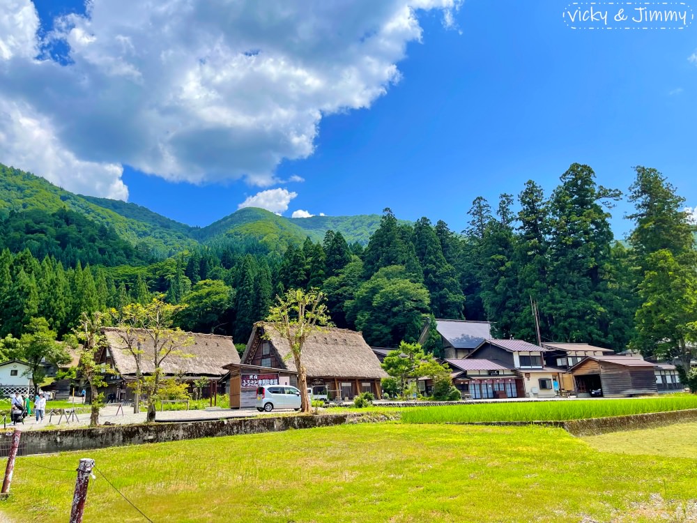 2023名古屋之旅。合掌村。夏天的合掌村超美的，來這悠閒逛逛也不輸大雪景喔!