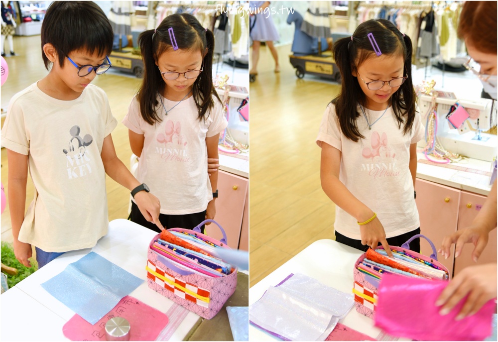 台中親子活動┃知品兒童縫紉-台中大遠百店。讓孩子親自操作縫紉機，做出獨一無二的手工包款!(內有5月份體驗課程介紹)