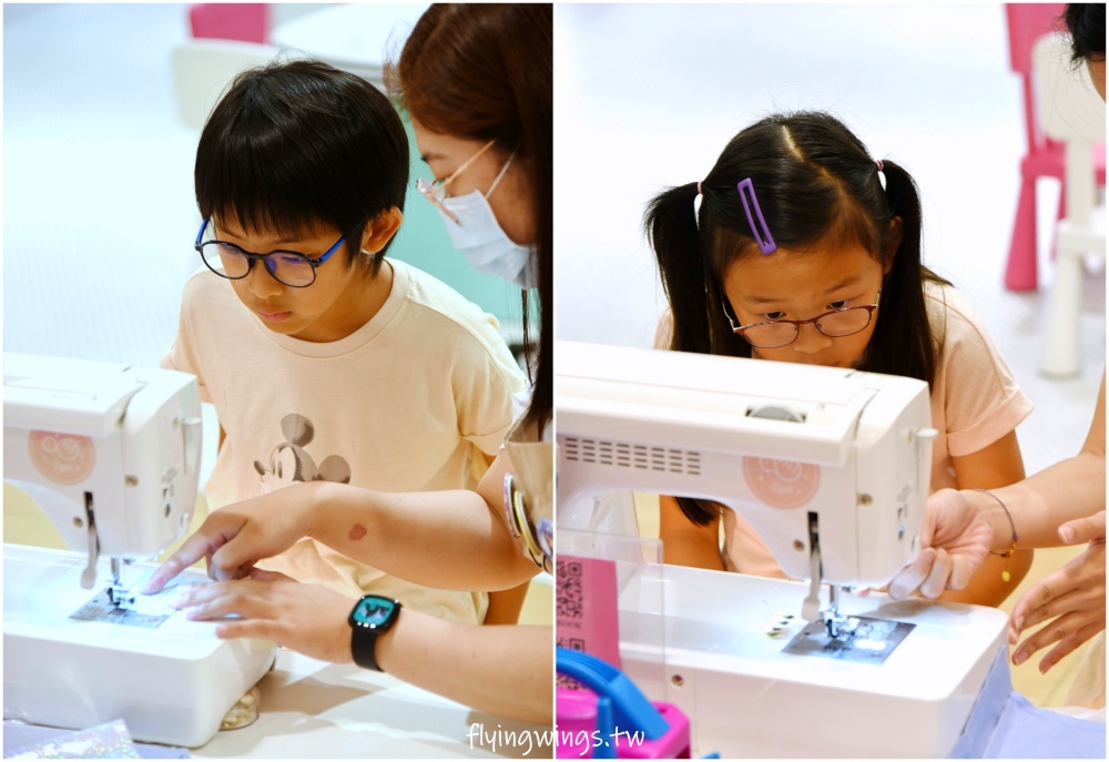 台中親子活動┃知品兒童縫紉-台中大遠百店。讓孩子親自操作縫紉機，做出獨一無二的手工包款!(內有5月份體驗課程介紹)