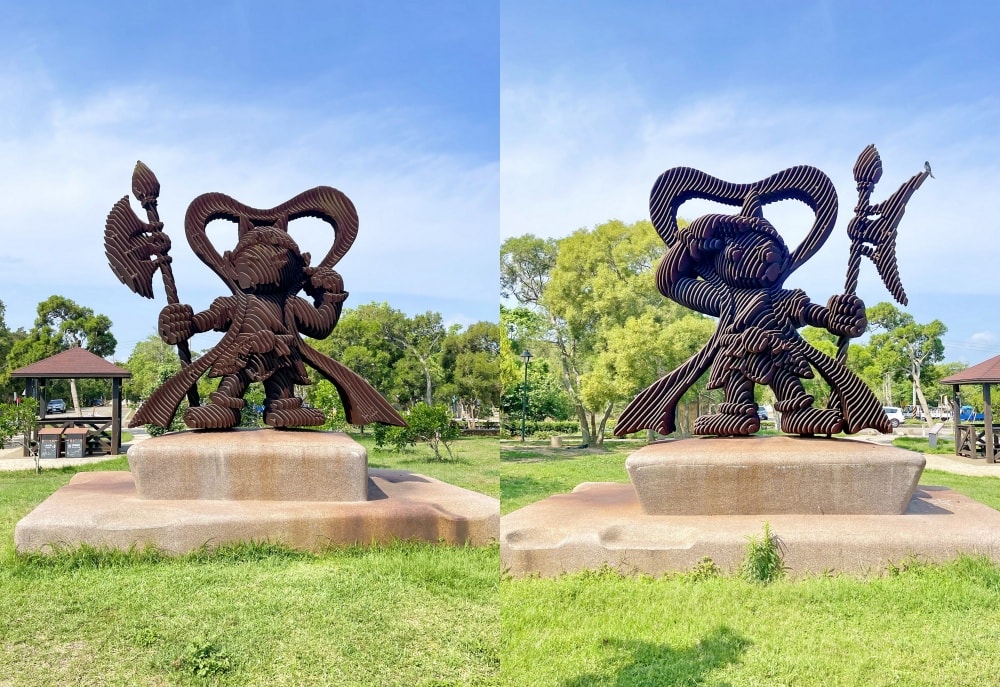 台中大甲┃鐵砧山雕塑公園。2024年重新整修後開放,共融式遊戲場,鋼管爬網最吸睛!! - 第3張圖 台中大甲┃鐵砧山雕塑公園。2024年重新整修後開放,共融式遊戲場,鋼管爬網最吸睛!!