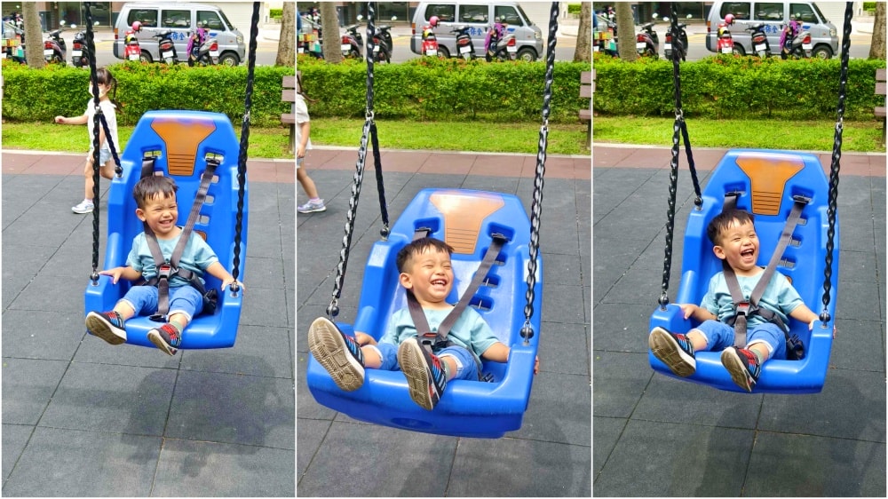 台中南屯┃豐富公園。穿山甲為意象，4公尺高樹屋遊戲場，也有適合小小孩玩的滑梯組，果然是共融式公園，面面俱到!!