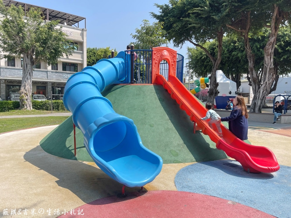 彰化田中┃米寶親子公園。2025年1月全新啟用，以兒童公園舊址為基礎，打造以「米寶」為主題的全新遊樂場!
