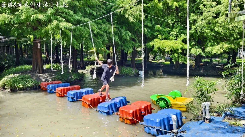 彰化溪湖┃沐卉親子農場。滾輪溜滑梯、手搖船、水滑梯、攀樹，這邊通通滿足你!!(2025/9最新版)