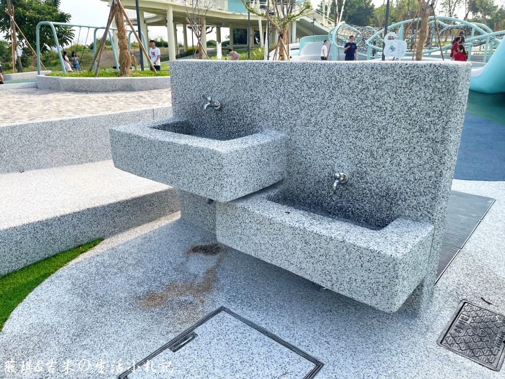 彰化八卦山┃天空遊戲場。2025年10月全新啟用，Tiffany藍色調＋雲朵曲線，打造共融式遊戲空間!
